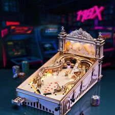 ROKR LED Pinball Machine 3D Wooden Puzzle DIY Table Game EG01 for Teens Gifts picture