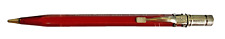 VINTAGE SCRIPTO ADVERTISING MECHANICAL PENCIL, RED & CHROME TONE , 1950'S picture