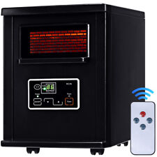 1500W Electric Portable Infrared Quartz Space Heater Warmer Filter Remote Black picture