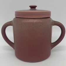 ATQ 1918 Rookwood Pottery Matte Pink Rose #634 Lidded Jar  7.5