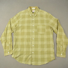 J Crew Shirt Mens Medium Green Plaid Button Down Long Sleeve Cotton picture