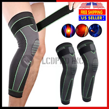 Leg Support Brace With Strap Thigh High Compression Sleeve Socks Pain Relief 1PC picture