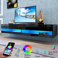 Floating TV Stand LED Wall Mounted Entertainment Center TV Console For Up 80 in picture