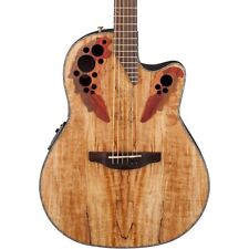 Ovation Celebrity Elite Plus Acoustic-Electric Guitar Spalted Maple Natural picture