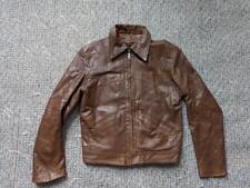 vintage 1950s leather ROCKABILLY western jacket S brown RICKY hollywood picture
