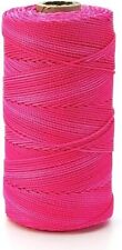 Pink Twisted Mason Line #18 x 1100ft. - 100% Nylon, Masonry, Crafting, Gardening picture