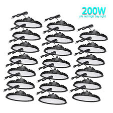 20 Pack 200W UFO Led High Bay Lights Commercial Warehouse Factory Light Fixture picture