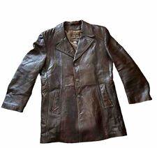 Vintage 70s Cabretta Jacket Angel Skin Leather By Grais Lined Men’s Size 44 Long picture