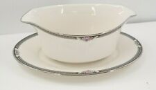 Noritake Halifax Fine China Gravy Boat with Attached Underplate picture