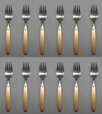 Oneida Stainless Sirocco Salad Forks - Set of Twelve NOS USA picture
