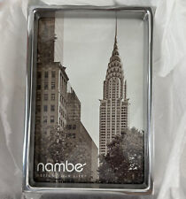 Nambe Treso Frame 4” x 6” 2019 Silver Modern Elegant & Sophisticated New In Box picture