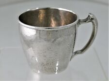 Lebkuecher & Co. Arts & Crafts Handwrought Hammered Sterling Silver Cup 1905 picture