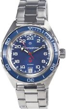 Vostok 650547 Komandirskie Watch Blue 24 Hours Self-Winding USA STOCK picture