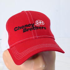 Cheney Brothers C-B-I Red White  Embroidered Mesh Baseball Hat Cap Truck Driver picture