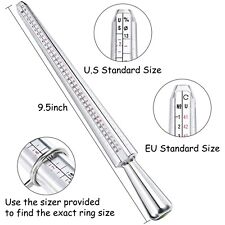 Metal Ring Sizer Guage Mandrel Finger Sizing Measure Stick Standard Jewelry Tool picture