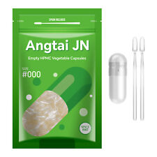 Size 000 Clear Empty Vegan/Vegetable Vegetarian Pill Capsules with Micro Spoon picture