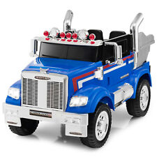 12V Licensed Freightliner Ride on Dump Truck for Kids Battery Powered Tractor picture