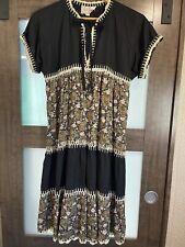Vintage 60’s 70’s Peggy Boyd Boho Stitched Layered Flowy Dress Sz S picture