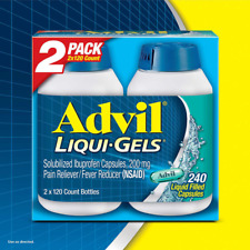 Advil Liqui-Gels Ibuprofen 200 mg. Pain Reliever/Fever Reducer, 240 Capsules picture
