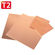 Copper Sheet T2 99.9% Pure Cu Metal Sheet Flat Stock Plate Thick 0.5mm-6mm picture