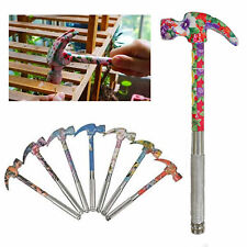 1 Mini Floral Hammer Mallet Tool Ladies Track Puller Utility Steel Metal Womens picture