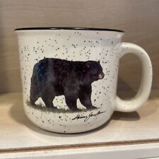 Angler's Expressions Dann Jacobus Black Bear Almond & Black Speckled Mug Signed picture
