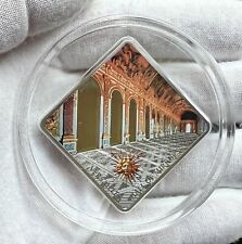 2013 Palau $10 Hall of Mirrors VERSAILLES 50 gram Silver Coin Antiqued w/ Insert picture