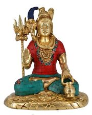 Whitewhale Lord Shiva Brass Statue Idol Sculpture Hindu God Shiv Figurine picture