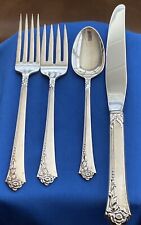 Oneida Heirloom DAMASK ROSE Sterling Silver 4 Piece PLACE SETTING No Monograms picture