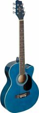 Stagg Auditorium Cutaway Acoustic Electric Guitar - Blue - SA20ACE picture