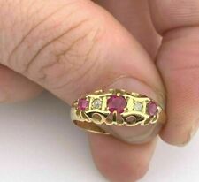 1.85 Ct Round Simulated Ruby Men's Engagement Band Ring 14k Yellow Gold Plated picture