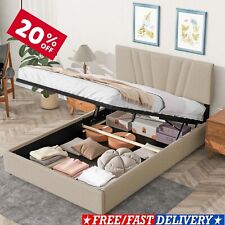 Full/Queen Size Bed Frame with Lift Up Storage and Modern Tufted Headboard HOT picture