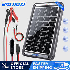 POWOXI NEW Upgraded MPPT 15W Solar Battery Trickle Charger for 12 Volt Car RV picture