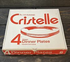 Vintage Arcoroc Cristelle By J.G. Durand Dinner Plates 9