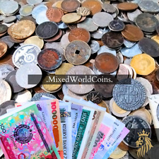 1 Pound Unsearched Mixed World Coins Bulk - 20 Foreign Banknote Lot Currency picture
