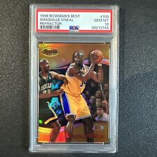 1998 Bowman’s Best Refractor #100 Shaquille O’Neal 16/400 PSA 10 POP 7 picture