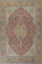 Vintage Tebriz Traditional Vintage Rug 9x13 Handmade Wool Living Room Carpet picture