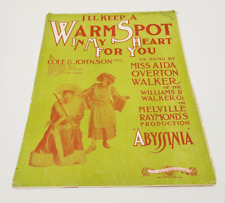 1909 I'll Keep a Warm Spot In My Heart For You VTG Sheet African American Early picture