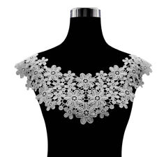 Flower Embroidered Neckline Lace Collar Trim Sew Patch Applique Corsages DIY ⟡ picture