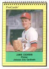 1991 Johnson City Cardinals ProCards #3971 Jamie Cochran Flint Michigan MI Card picture