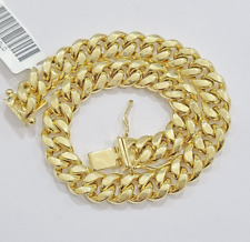 Mens Real 14k Gold Bracelet 8mm 8 inch Miami Cuban Link Box Clasp Strong 14 KT picture