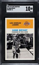 1998 Fleer Tradition Vintage '61 #1 Kobe Bryant Michael Jordan SGC 10 Pop 1 picture