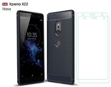 Dooqi Shockproof Armor Carbon Fiber Hybrid Brush Case Cover For Sony Xperia XZ2 picture