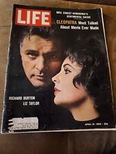Life Magazine April 19, 1963  “Cleopatra”  Richard Burton * Liz Taylor  picture