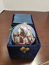 Christmans Tree Ornament Sailing Ship W/ Whale No Words picture