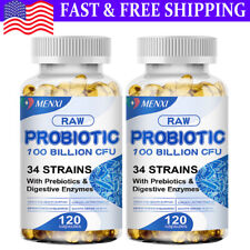 2×120 Digestive Enzymes Prebiotic & Probiotics Gas,Constipation& Bloating Relief picture