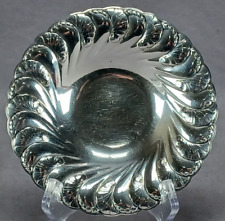 Meriden Britannia Sterling Silver Repousse Floral & Wheat Small Bowl C.1895-1898 picture