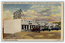 c1940's White's City Business Center At Entrance To Carlsbad Cavern NM Postcard picture
