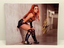 WWE THE MAN BECKY LYNCH HAND SIGNED 8x10 PHOTO COA WrestleMania Champ? picture