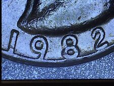 1982 D Washington Quarter ¢25💥Filled Mint Mark💥Date + On Rim💥Rare Errors Coin picture